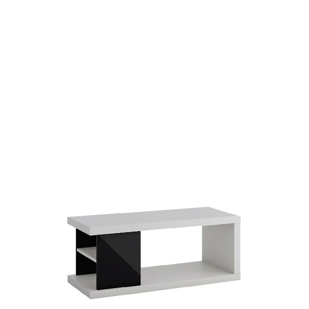 Konferenční stolek Ligurin 4P (bílá + černý lesk) * výprodej