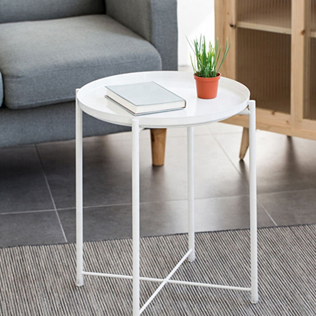 Příruční stolek Tadra (bílá)