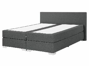 Kontinentální postel 160 cm PREMIER 2 (s matracemi) (šedá)