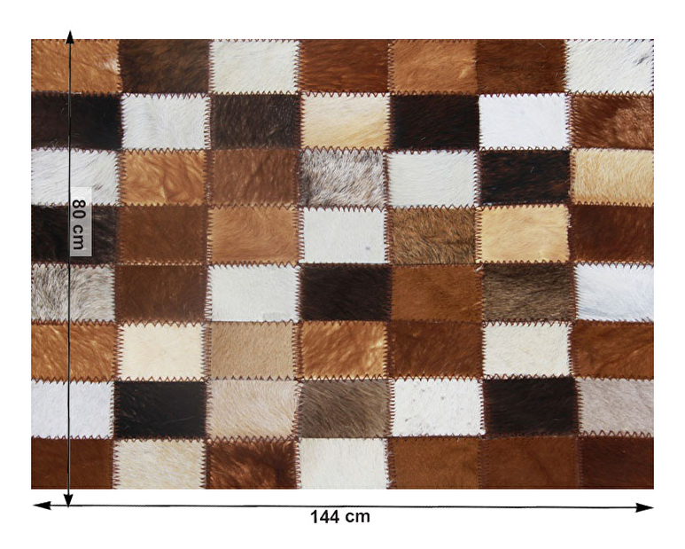 Kožený koberec 80x144 cm Koza typ 3