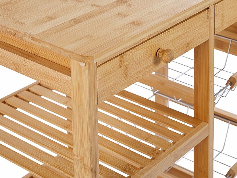 Servírovací stolek Morza (světlé dřevo)