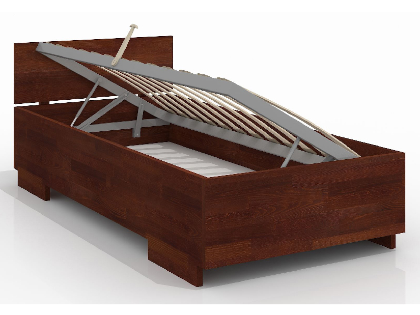 Jednolůžková postel 120 cm Naturlig Kids Larsos High BC (borovice) (s roštem)