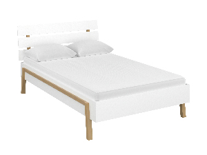 Manželská postel 120 cm Berry (bílá) (bez roštu a matrace)