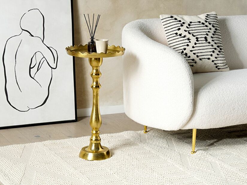 Příruční stolek Talulla (zlatá)