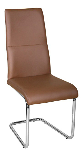 Jídelní židle Betina (hnědá + chrom)