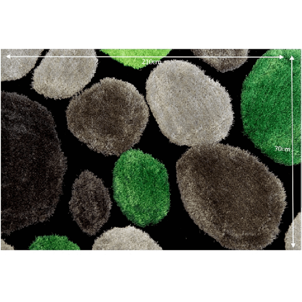 Kusový koberec 70x210 cm Pebble Typ 3 (zelená)