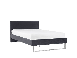 Manželská postel 140 cm BELAE (s roštem) (šedá)