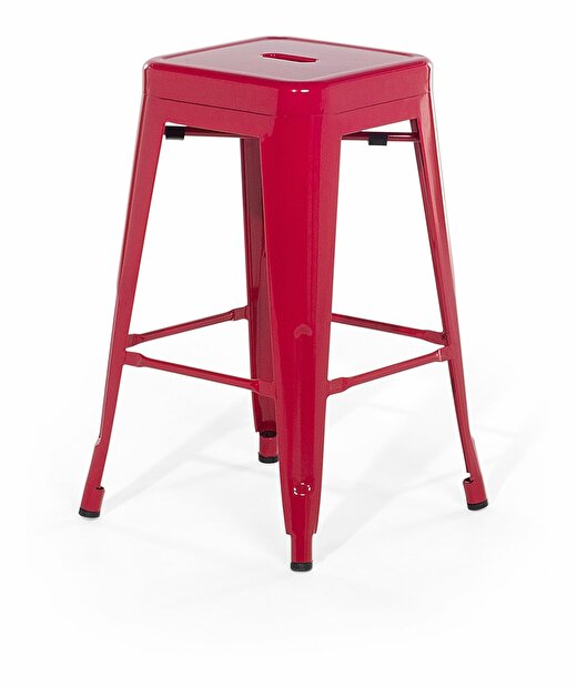 Set 2ks. barových židlí Cabriot (červená)