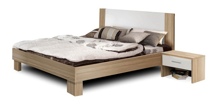 Manželská postel 180 cm Pene (+ 2 ks. noč. stolky)