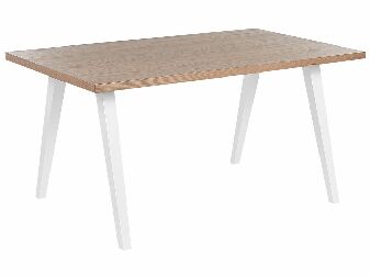 Jídelní stůl Lenza (světlé dřevo + bílá)