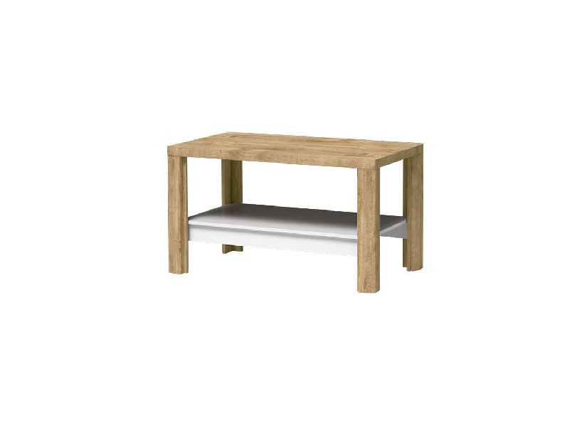 Konferenční stolek Livia 13 (dub ribbeck + bílý lesk)