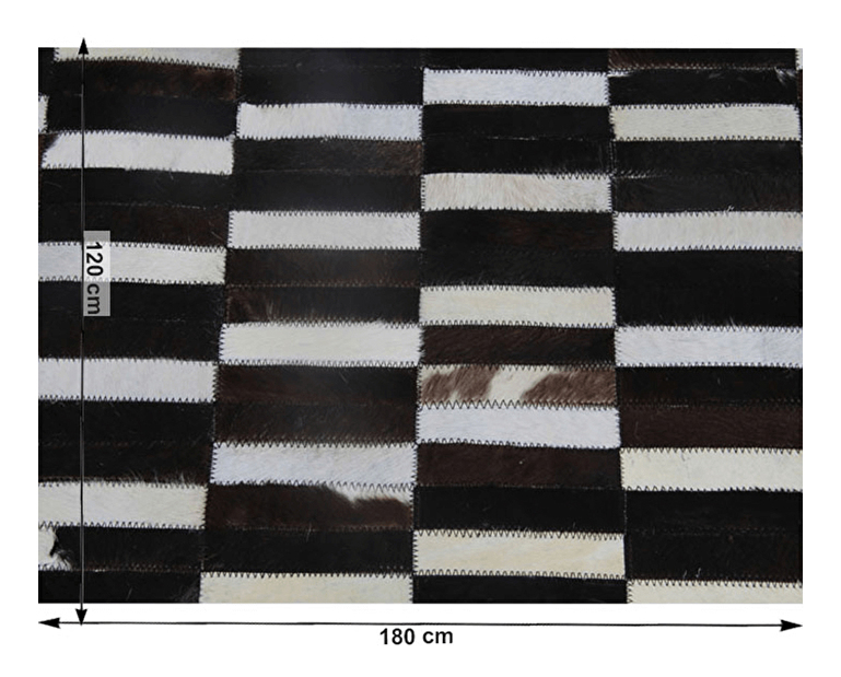 Kožený koberec 120x180 cm Koza typ 6