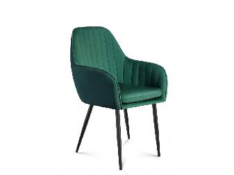 Jídelní židle Pamper 6 (tmavě zelená)