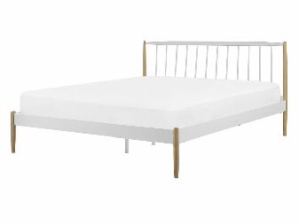 Manželská postel 140x200 cm Mares (bílá)