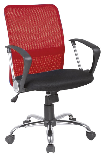 Kancelářska židle Q-078 červená + černá