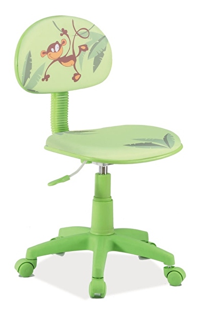 Dětská židle Hop (zelená + vzor)