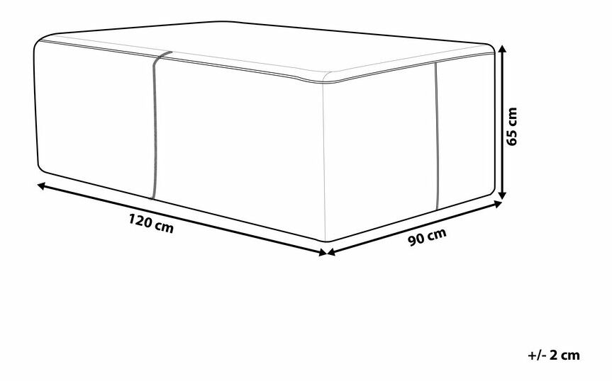 Ochranná plachta pro zahradní nábytek 120 x 90 x 65 cm Chuza (šedá)