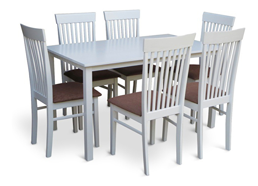 Jídelní stůl Astro 135 cm bílá (pro 4 osoby)