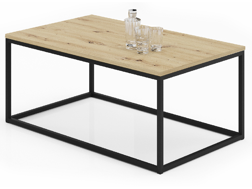 Konferenční stolek Namira (černá + dub artisan)