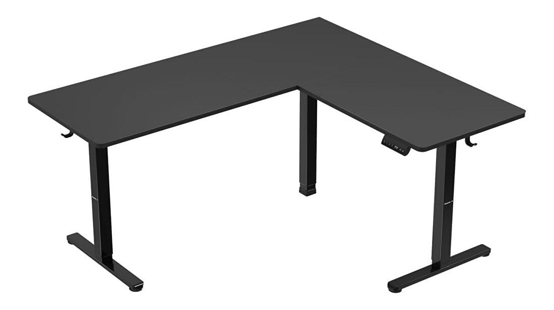 Rohový PC stolek Hyperion 9.5 (černá)