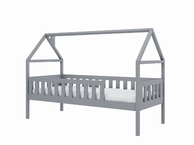 Dětská postel 90 x 200 Donnira (s roštem) (bílá)