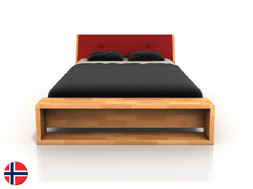 Manželská postel 200 cm Naturlig Ervik (buk) (s roštem)