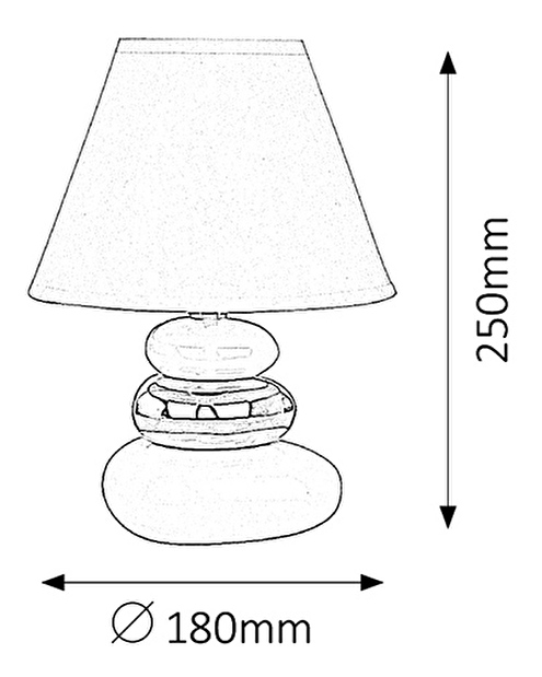 Stolní lampa Salem 4948 (bílá + šedá)