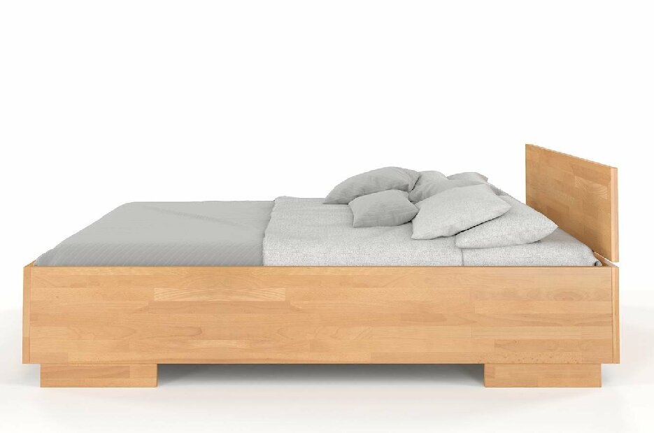 Manželská postel 200 cm Naturlig Larsos High (buk)