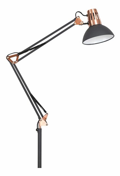 Stojanová lampa Gareth 4523 (matná černá + měděná)