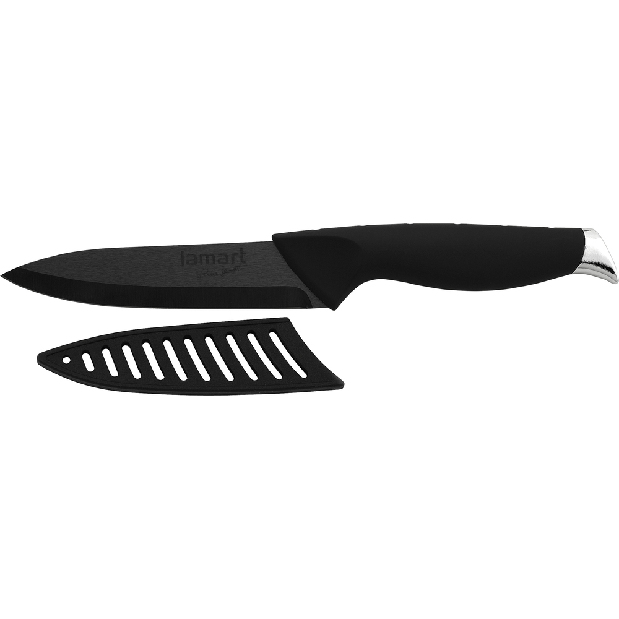 Kuchyňský nůž Lamart 12,5cm (černá)