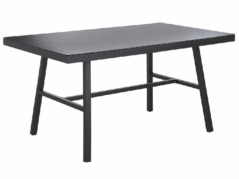 Zahradní stůl Caman (černá) (pro 4 osoby)