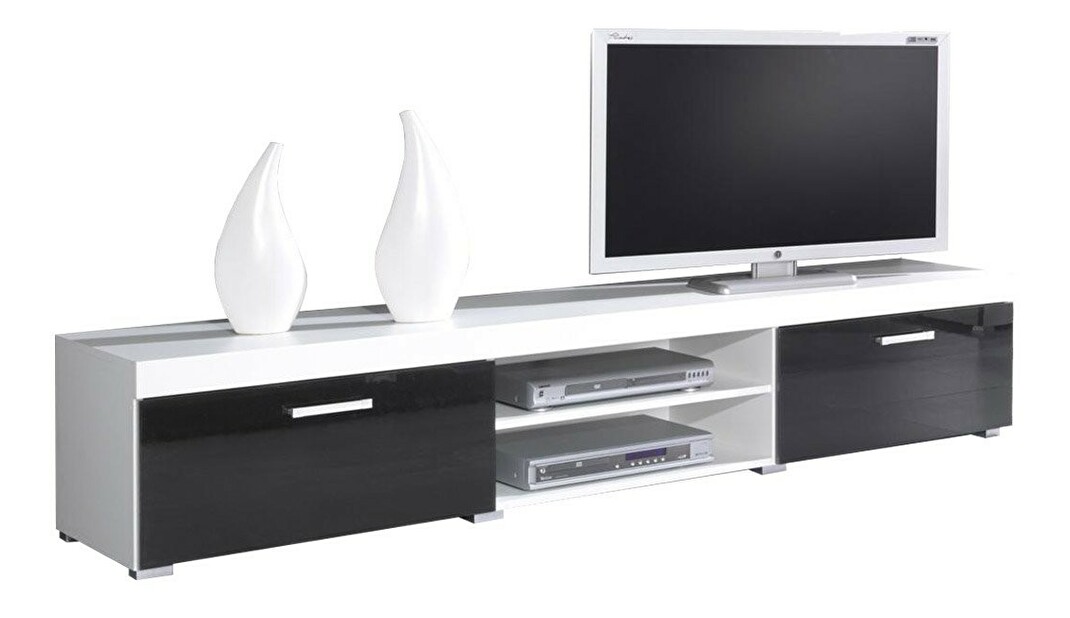 TV stolek/skříňka Mamba (bílá + černá) *výprodej
