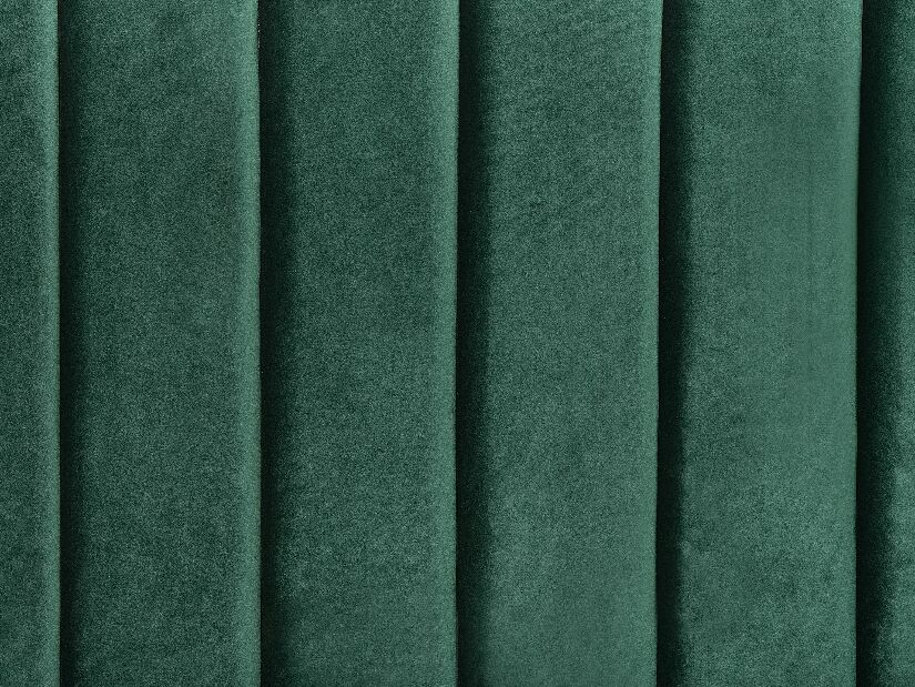 Manželská postel 160 cm VINNETTE (s roštem) (zelená)