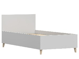 Jednolůžková postel 90 cm Figu (bílá)