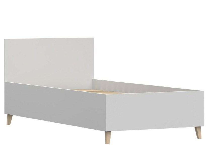 Jednolůžková postel 90 cm Figu (bílá)