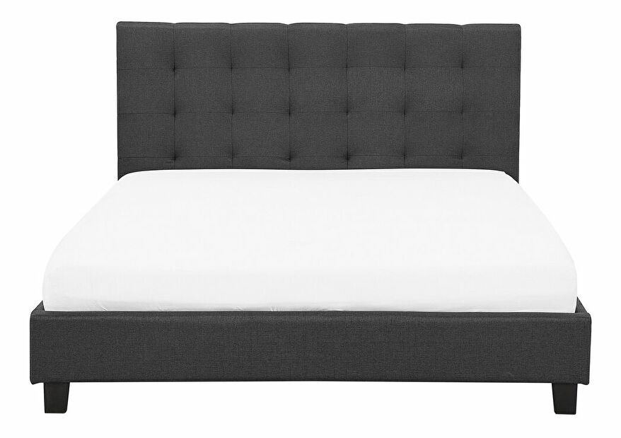 Manželská postel 160 cm ROLLA (s roštem) (tmavě šedá)