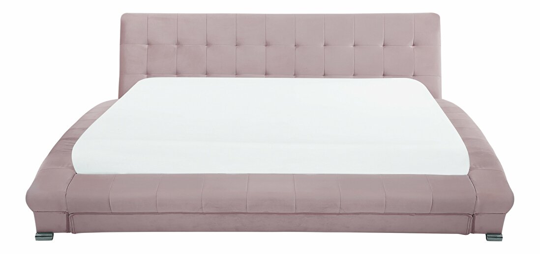 Manželská postel 180 cm LILLY (s roštem) (růžová)