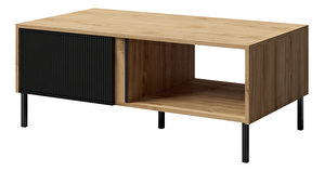 Konferenční stolek Munkki 8 (dub + černá)