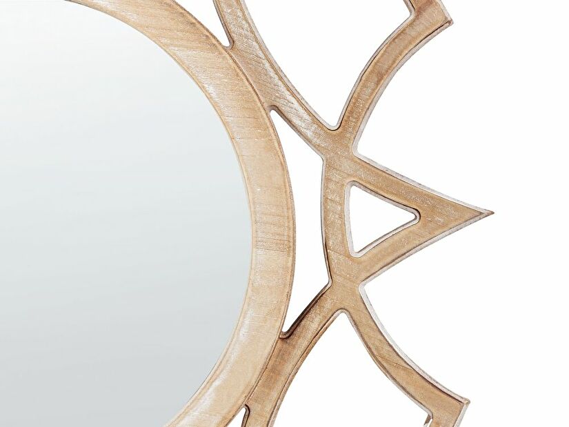 Nástěnné zrcadlo Zaccai (světlé dřevo)