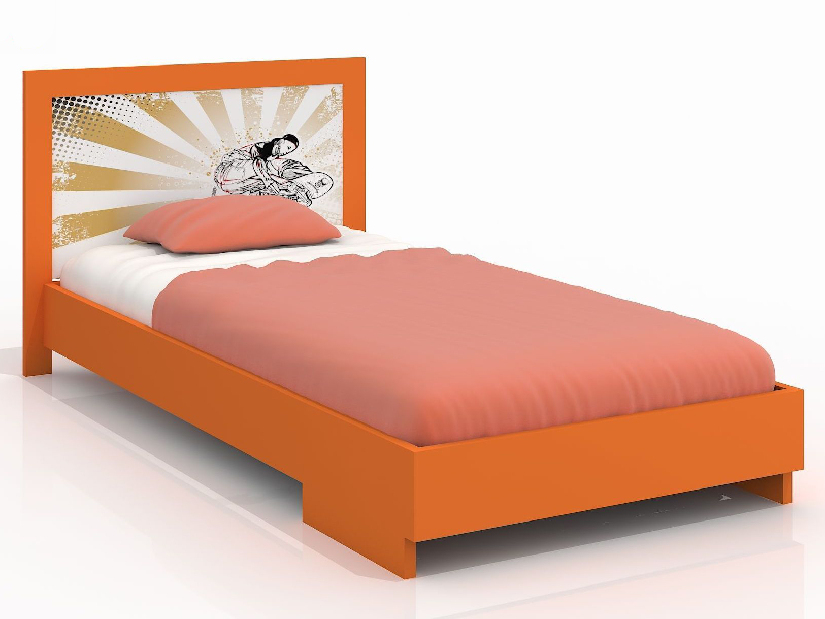 Jednolůžková postel 90 cm Naturlig Kids Stjernen (borovice) (s roštem)
