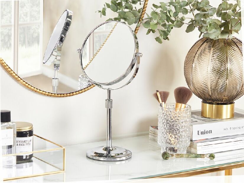 Kosmetické zrcadlo Aurore (stříbrná)