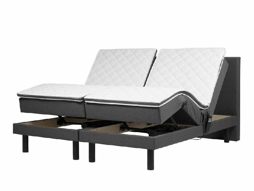 Manželská postel 180 cm ERLE (šedá)