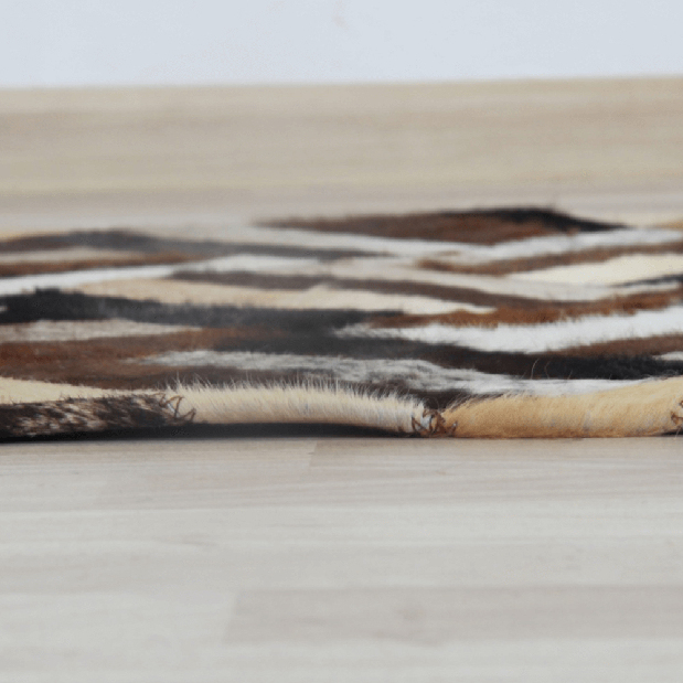 Kožený koberec 70x140cm Kazuko TYP 02 (hovězí kůže + vzor patchwork)