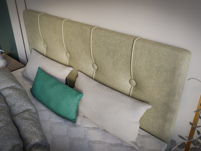 Manželská postel Boxspring 160 cm Roseann (světlobéžová) (s matrací a úl. prostorem)