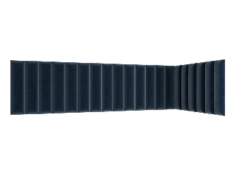 Set 20 čalouněných panelů Quadra 210x90x60 cm (modrá)