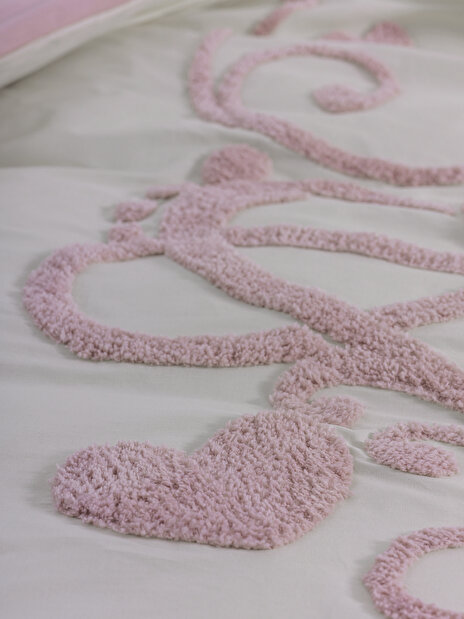 Ložní prádlo 200 x 220 cm Bertanamo (růžové + bílé)