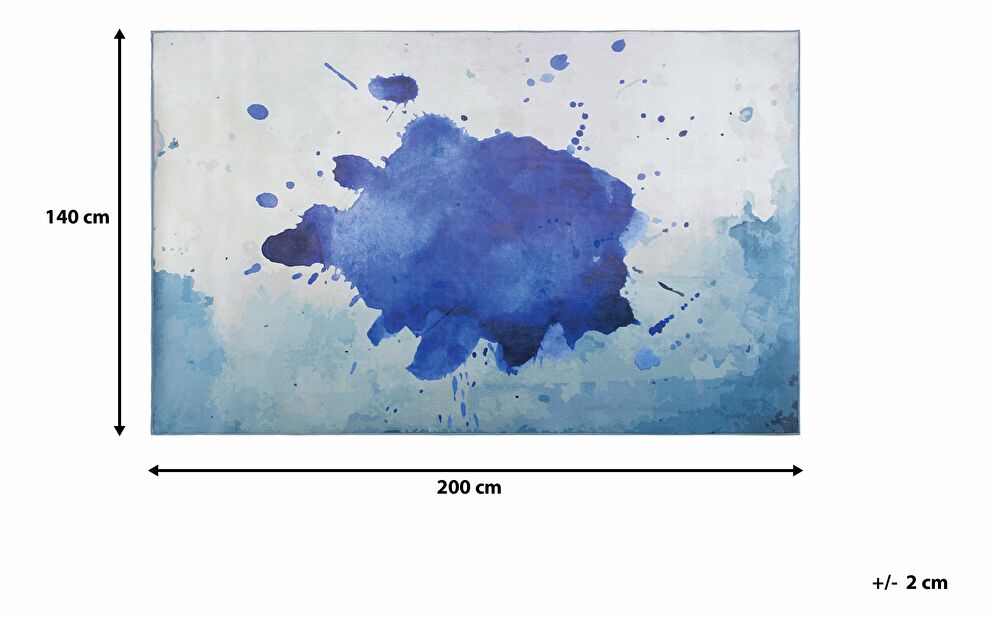Koberec 200 cm Ororo (tmavě modrá)