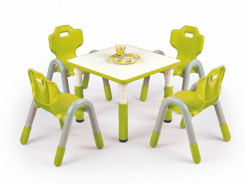 Dětský stolek Simba čtverec (zelená)