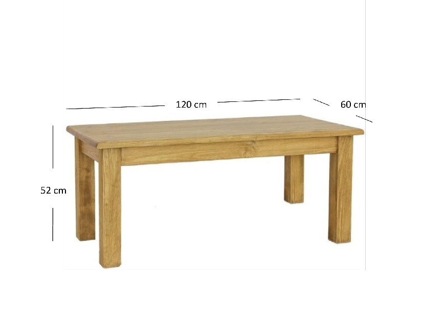 Konferenční stolek Charla (borovice medová)