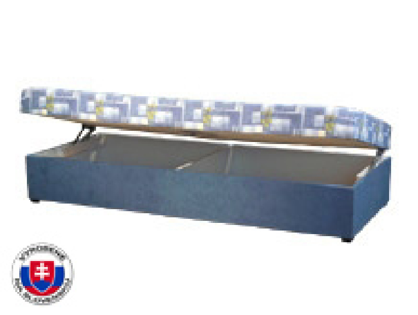 Jednolůžková postel (válenda) 80 cm Kasvo (s molitanovou matrací) (růžová) *výprodej